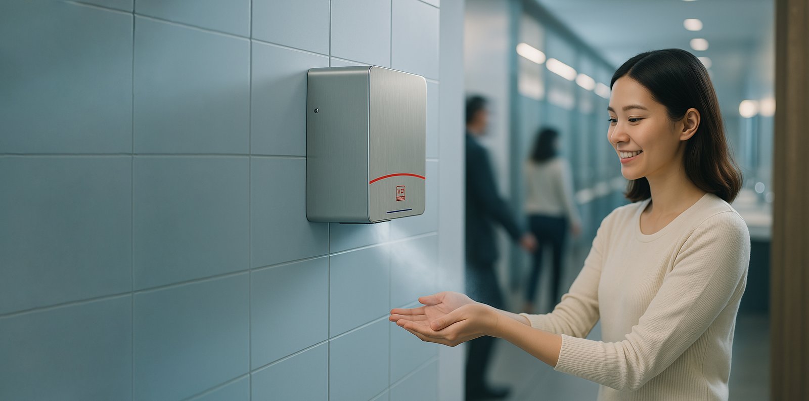 commercial stainless steel hand dryers for restroom bathroom | WE Dispenser WE® provide commercial hand dryer solutions for public spaces, with low-wattage power and HEPA-filtered dryers designed to support advanced hygiene standards.