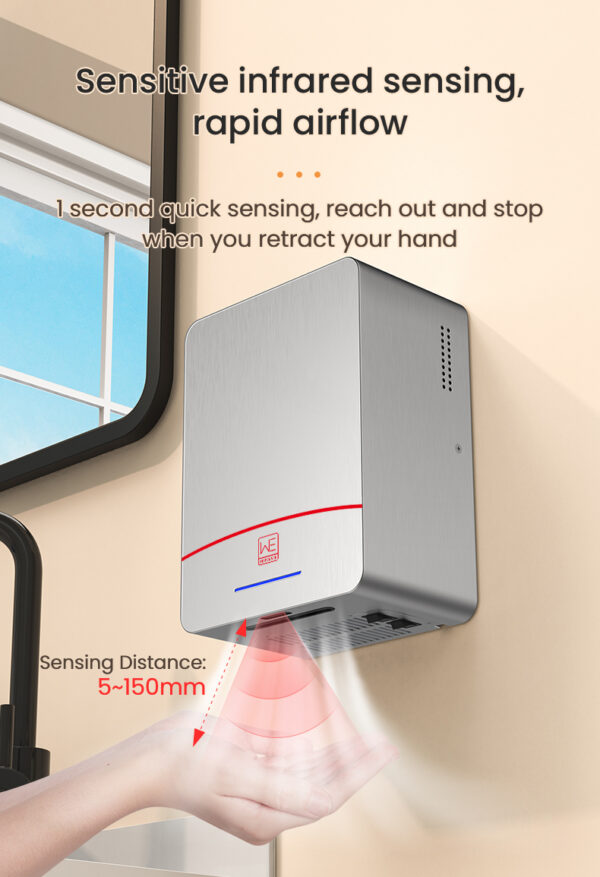 WE® 2208 Stainless Steel Hand Dryer - Image 4